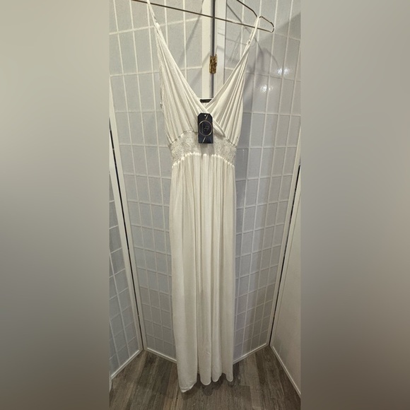 WEST KEI  Gauze V-Neck Maxi Dress SZ S - Picture 3 of 5